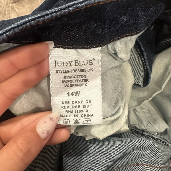 Judy Blue Dark Blue Straight Leg Jeans - Picture 8 of 11